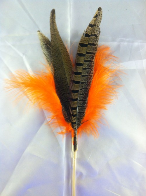 Cat Lures Wands Replacement - Feather Pom