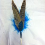 teaser toys with feather pheasant aqua