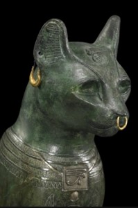 cat worshipping bastet